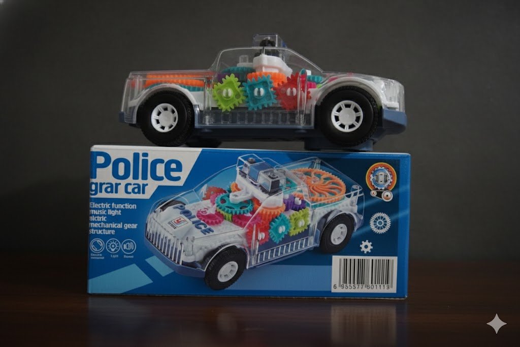 Gear Police Car Toy for Kids - Image 3