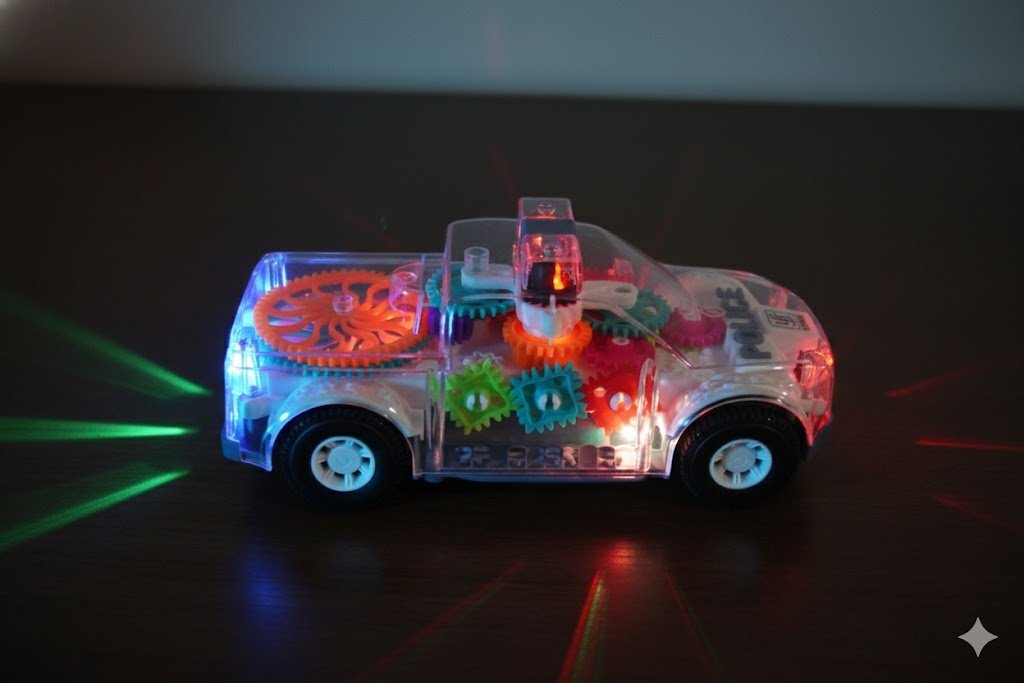 Gear Police Car Toy for Kids - Image 4